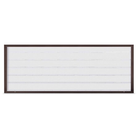 United Visual Products Single Door Radius Corkboard, 18"X24", B UV8000-BLACK-BUFF